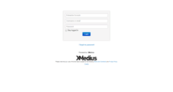 Desktop Screenshot of login.xmedius.com